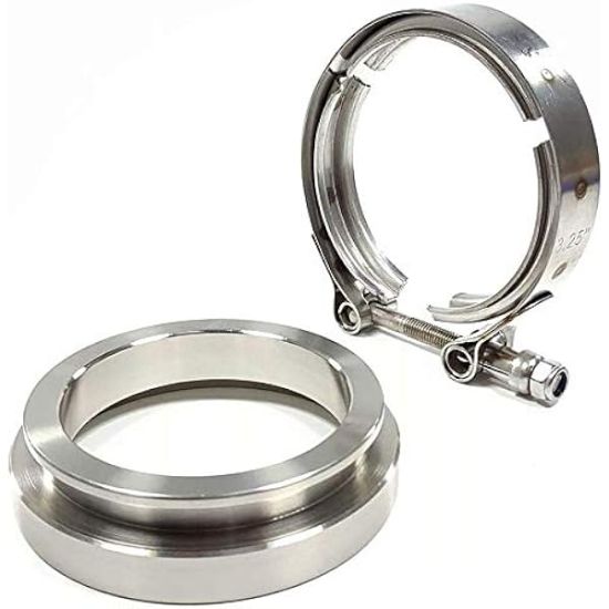 Picture of S300 Exhaust VBand INLET Clamp and Flange 3" (STAINLESS STEEL)  